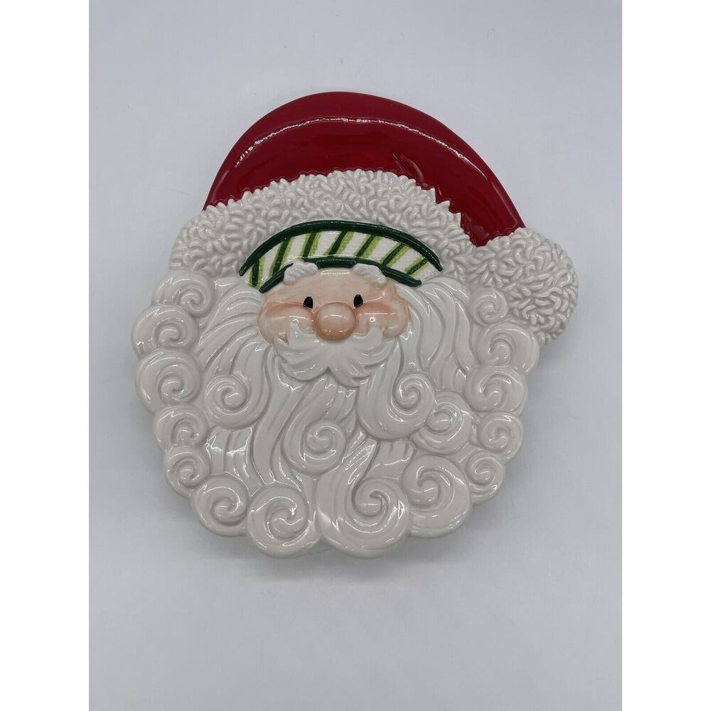 Fitz and Floyd Santa Plate Christmas